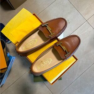 TOD'S Brown Ballerinas Flats size 36.5